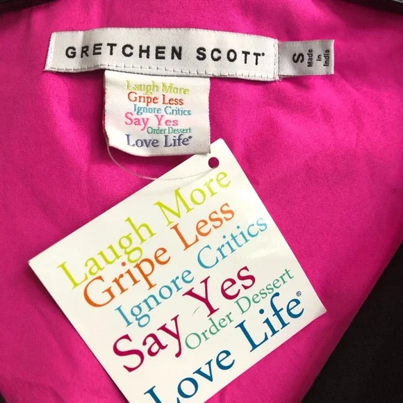 New w Tag: Gretchen Scott Melody Dress. Black. Size 6 - Picture 10 of 13